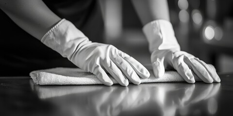 Obraz premium Professional Gloved Hands