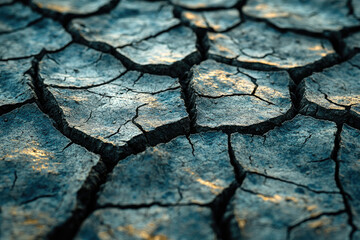 Cracked Earth Texture, Dry Soil, Drought, Arid Land