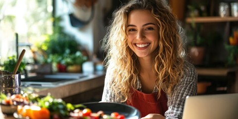 Farmers Market Woman Smiling