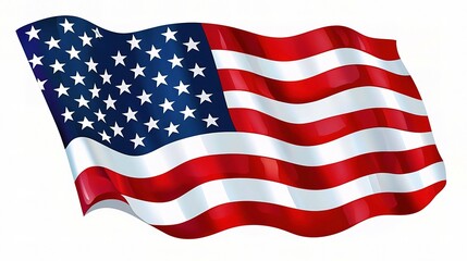 Vibrant American Flag Design for Celebrating Independence Day