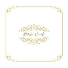 Vector set decorative frame. Elegant element for design template