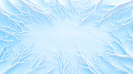 Obraz premium Winter tree branches against a pale blue sky
