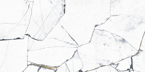 Cracked marble texture with black and gold veins for creramics and porcelain texture