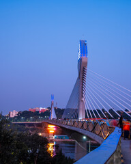 Durgam Cheruvu bridge at Hitech city, Hyderabad, is the fourth most populous city and sixth most populous urban agglomeration in India.