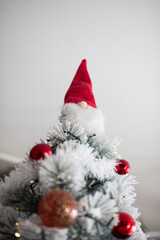 decorations on a Christmas tree