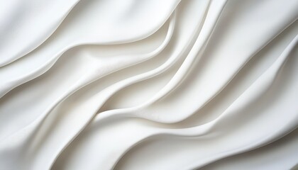 Obraz premium Elegant white fabric drapery textile studio high-quality imagery soft lighting close-up timeless beauty