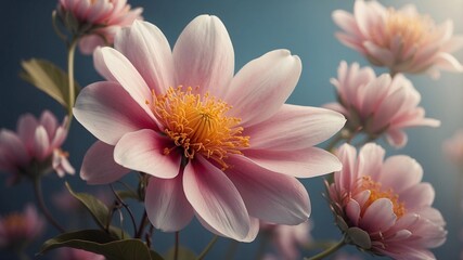Fototapeta premium 4K Cinematic Flower Wallpaper, Computer Flower Background, Desktop Flower Wallpaper