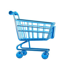 shopping cart isolated on white