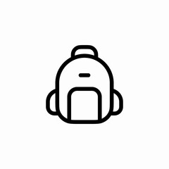 school backpack icon sign vector