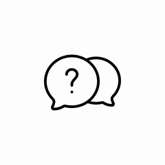 speech bubbles support center question mark faq icon sign vector