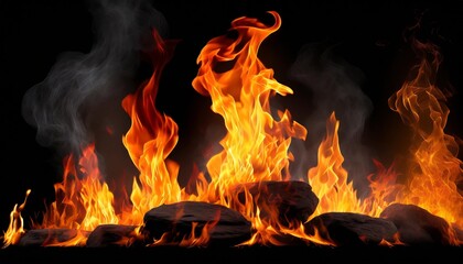 Fire Collection: Realistic Fire Flames with Transparent Background â€“ Dynamic and Burning Red Flames Perfect for Digital Art, Graphic Design, Layering, and Visual Effects ().jpg