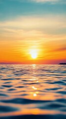 Obraz premium Bright celestial reflection on ocean surface under night sky fills with stars