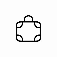 travel handbag icon sign vector