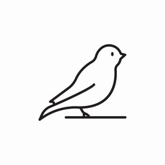 canary bird icon sign vector