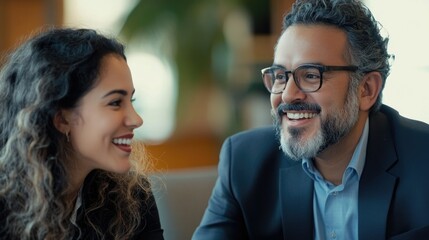 Business Professionals Sharing a Moment