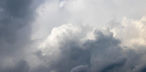 rainy sky with gray clouds