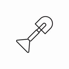 shovel dig icon sign vector