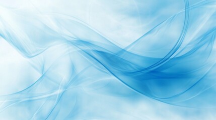 Fototapeta premium Abstract Blue Waves Background: Serene Flowing Texture Design