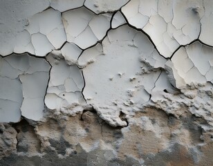 Ancient Wall Texture with Cracked Plaster