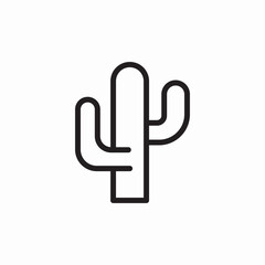 cactus plant icon sign vector