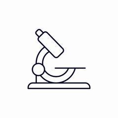 microscope science icon sign vector