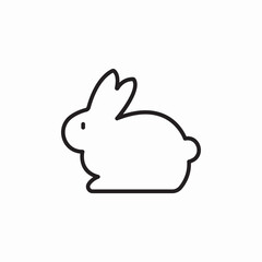 rabbit bunny icon sign vector