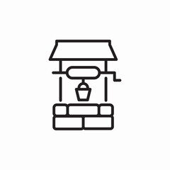 water well icon sign vector