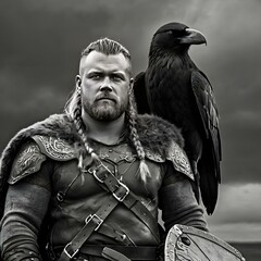 Viking Warrior in Forest