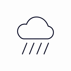 cloud heavy rain icon sign vector