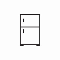 fridge kitchen icon sign vector
