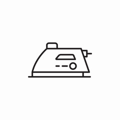 iron laundry icon sign vector