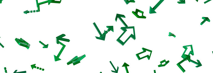 Green Arrows Background