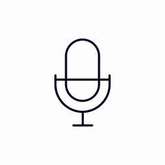 microphone voice icon sign vector