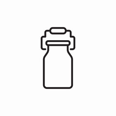 milk can icon sign vector