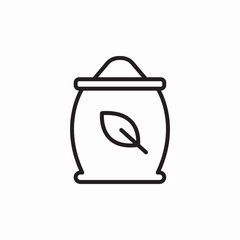 seeds bag icon sign vector