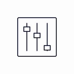 sound equalizer icon sign vector