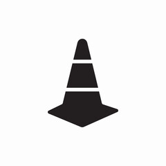 traffic cone icon sign vector
