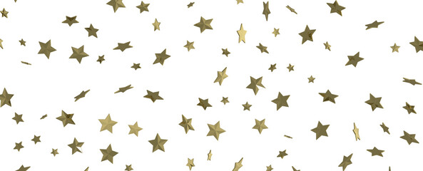 Celestial Downpour: Experience the Marvel of a 3D Gold Stars Rain