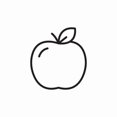 apple fruit icon sign vector