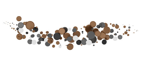  Multicolored confetti on white