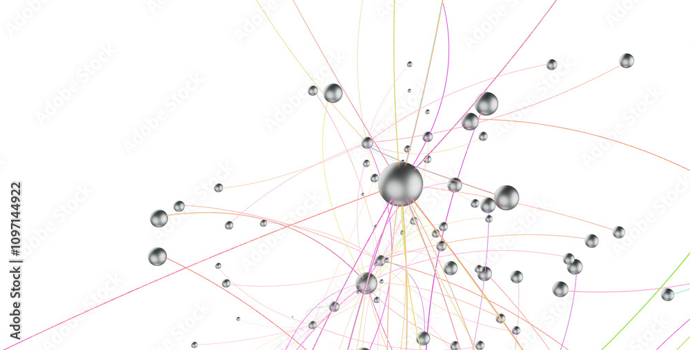 Poster abstract futuristic network on background illustration