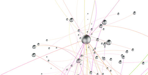 abstract futuristic network on background illustration
