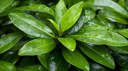 Close-Up of Plant with Water Droplets: Commercial Photograph