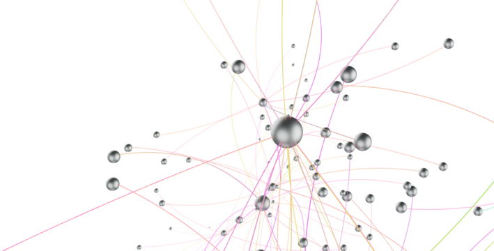 abstract futuristic network on background illustration