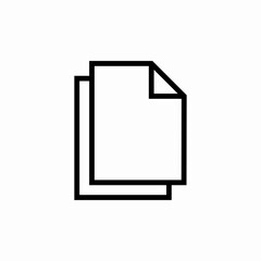 file copy paste icon sign vector