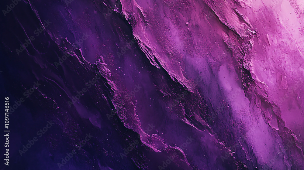 Poster Abstract textured background with purple rock layers transitioning from dark violet to light pink gradient
