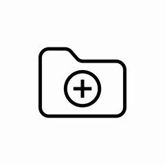 Fototapeta premium plus create folder icon sign vector