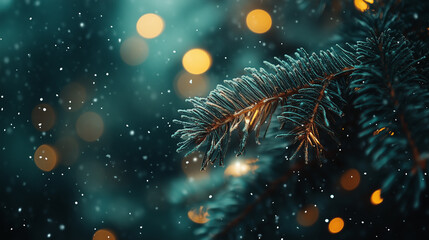 Festive Christmas Background Design with Space for Text or Logo