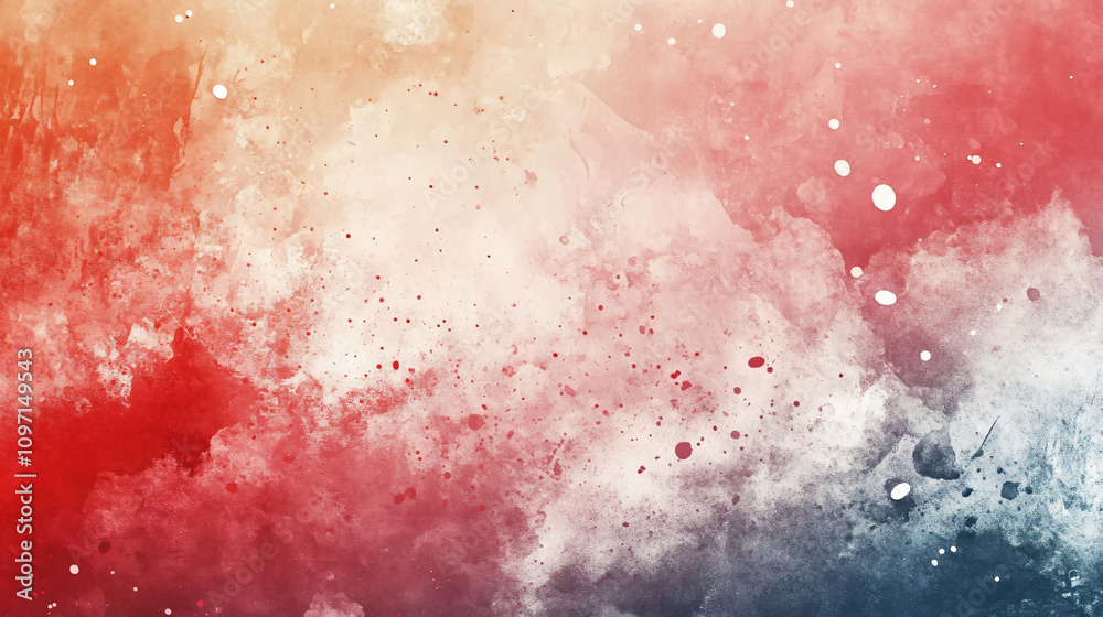 Poster vibrant and textured watercolor background featuring a blend of warm and cool colors for an artistic