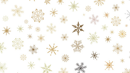 Glistening Snow Shower: Striking 3D Illustration Showcasing Falling Holiday Snowflakes
